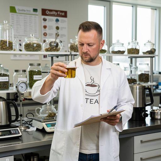 Šviežiai užplikyta žolelių arbata, skleidžianti aromatingus kvapus.